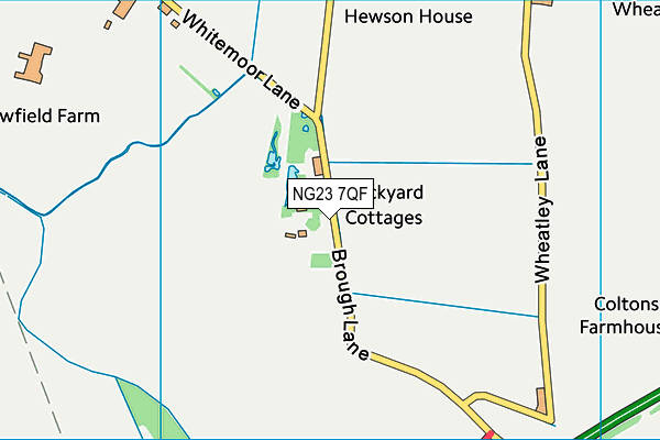 NG23 7QF map - OS VectorMap District (Ordnance Survey) NG23 7QF map - OS VectorMap District (Ordnance Survey)