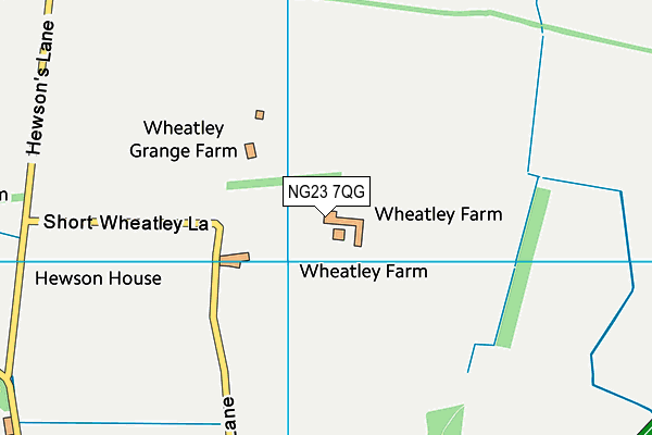 NG23 7QG map - OS VectorMap District (Ordnance Survey) NG23 7QG map - OS VectorMap District (Ordnance Survey)