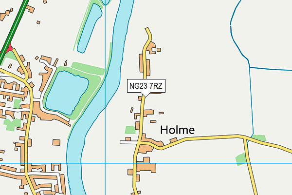 NG23 7RZ map - OS VectorMap District (Ordnance Survey) NG23 7RZ map - OS VectorMap District (Ordnance Survey)
