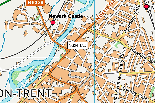 NG24 1AD map - OS VectorMap District (Ordnance Survey) NG24 1AD map - OS VectorMap District (Ordnance Survey)