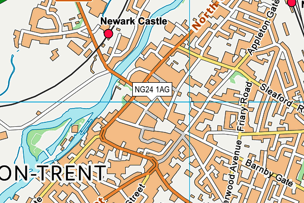 NG24 1AG map - OS VectorMap District (Ordnance Survey)