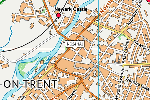 NG24 1AJ map - OS VectorMap District (Ordnance Survey) NG24 1AJ map - OS VectorMap District (Ordnance Survey)