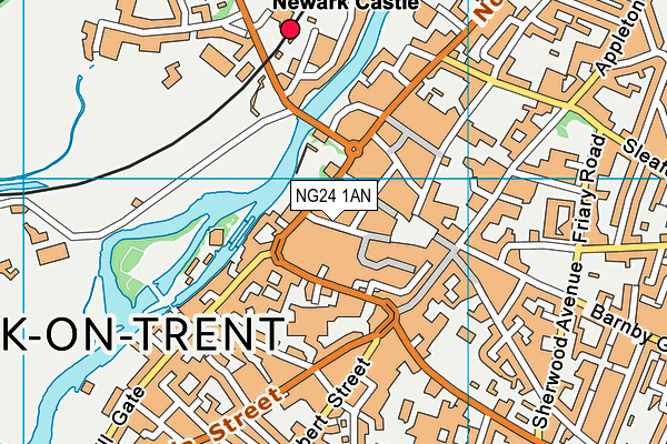 NG24 1AN map - OS VectorMap District (Ordnance Survey) NG24 1AN map - OS VectorMap District (Ordnance Survey)