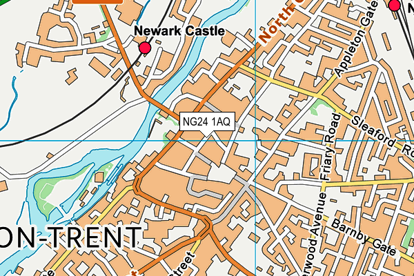 NG24 1AQ map - OS VectorMap District (Ordnance Survey) NG24 1AQ map - OS VectorMap District (Ordnance Survey)