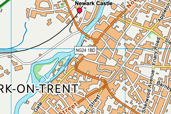 NG24 1BD map - OS VectorMap District (Ordnance Survey) NG24 1BD map - OS VectorMap District (Ordnance Survey)