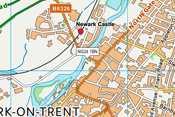 NG24 1BN map - OS VectorMap District (Ordnance Survey) NG24 1BN map - OS VectorMap District (Ordnance Survey)