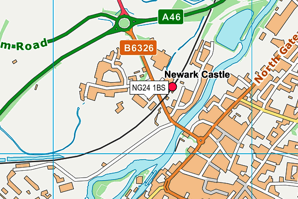 NG24 1BS map - OS VectorMap District (Ordnance Survey) NG24 1BS map - OS VectorMap District (Ordnance Survey)