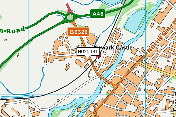 NG24 1BT map - OS VectorMap District (Ordnance Survey) NG24 1BT map - OS VectorMap District (Ordnance Survey)