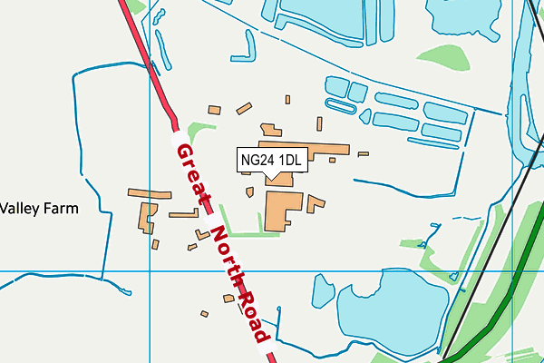 NG24 1DL map - OS VectorMap District (Ordnance Survey) NG24 1DL map - OS VectorMap District (Ordnance Survey)
