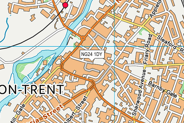 NG24 1DY map - OS VectorMap District (Ordnance Survey) NG24 1DY map - OS VectorMap District (Ordnance Survey)