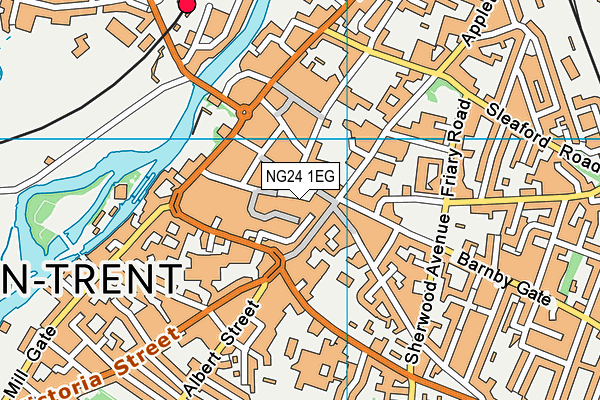 NG24 1EG map - OS VectorMap District (Ordnance Survey) NG24 1EG map - OS VectorMap District (Ordnance Survey)