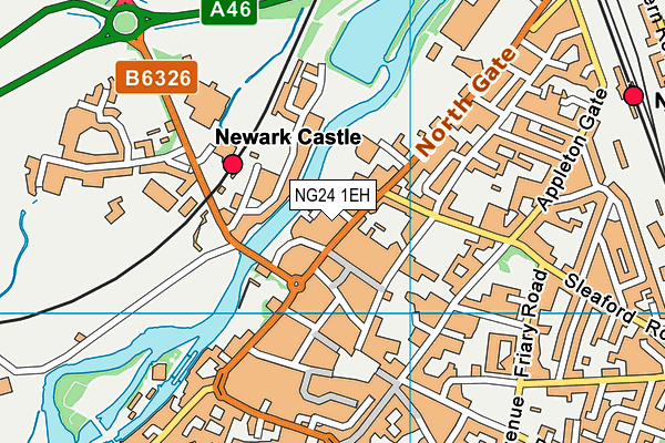 NG24 1EH map - OS VectorMap District (Ordnance Survey) NG24 1EH map - OS VectorMap District (Ordnance Survey)