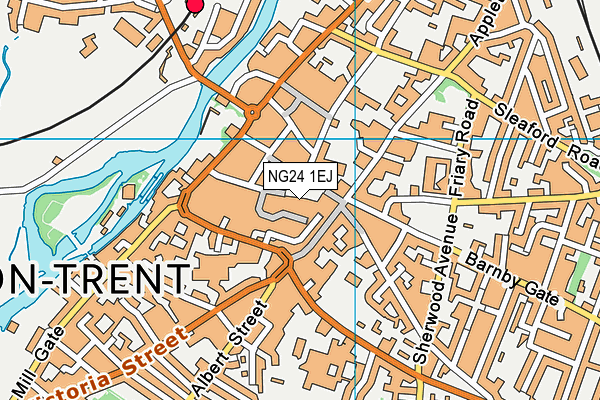 NG24 1EJ map - OS VectorMap District (Ordnance Survey) NG24 1EJ map - OS VectorMap District (Ordnance Survey)