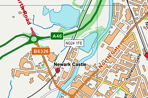 NG24 1FE map - OS VectorMap District (Ordnance Survey) NG24 1FE map - OS VectorMap District (Ordnance Survey)