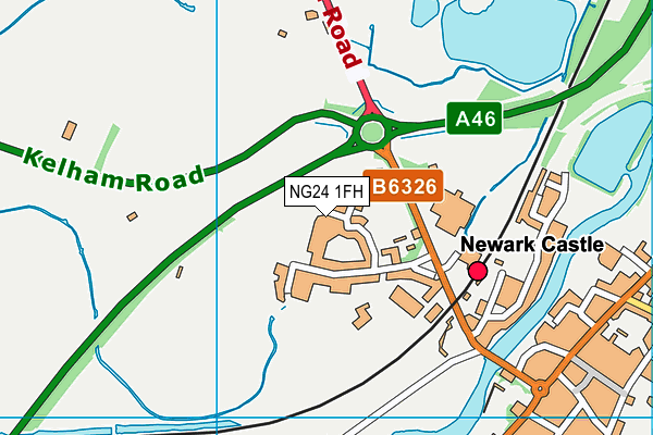 NG24 1FH map - OS VectorMap District (Ordnance Survey) NG24 1FH map - OS VectorMap District (Ordnance Survey)