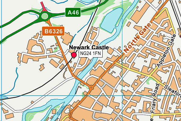 NG24 1FN map - OS VectorMap District (Ordnance Survey) NG24 1FN map - OS VectorMap District (Ordnance Survey)