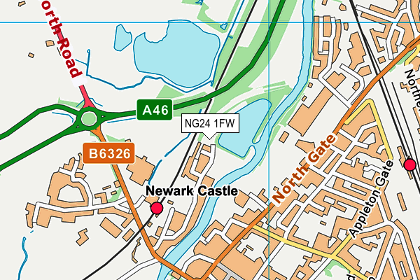 NG24 1FW map - OS VectorMap District (Ordnance Survey) NG24 1FW map - OS VectorMap District (Ordnance Survey)