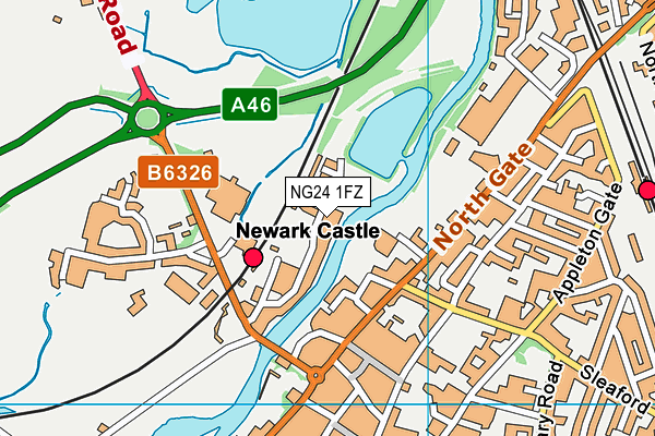 NG24 1FZ map - OS VectorMap District (Ordnance Survey) NG24 1FZ map - OS VectorMap District (Ordnance Survey)