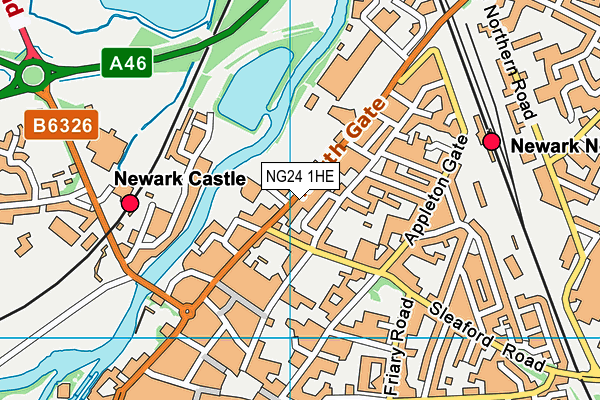 NG24 1HE map - OS VectorMap District (Ordnance Survey) NG24 1HE map - OS VectorMap District (Ordnance Survey)