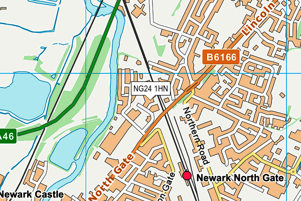 NG24 1HN map - OS VectorMap District (Ordnance Survey) NG24 1HN map - OS VectorMap District (Ordnance Survey)