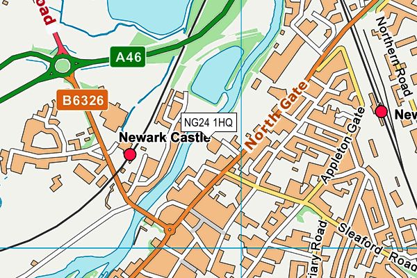 NG24 1HQ map - OS VectorMap District (Ordnance Survey) NG24 1HQ map - OS VectorMap District (Ordnance Survey)