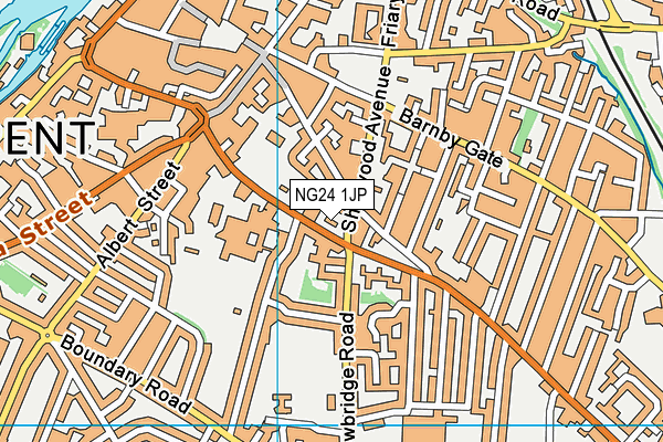 NG24 1JP map - OS VectorMap District (Ordnance Survey)