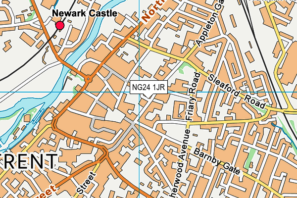 NG24 1JR map - OS VectorMap District (Ordnance Survey) NG24 1JR map - OS VectorMap District (Ordnance Survey)