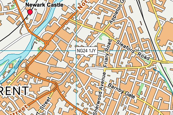 NG24 1JY map - OS VectorMap District (Ordnance Survey) NG24 1JY map - OS VectorMap District (Ordnance Survey)