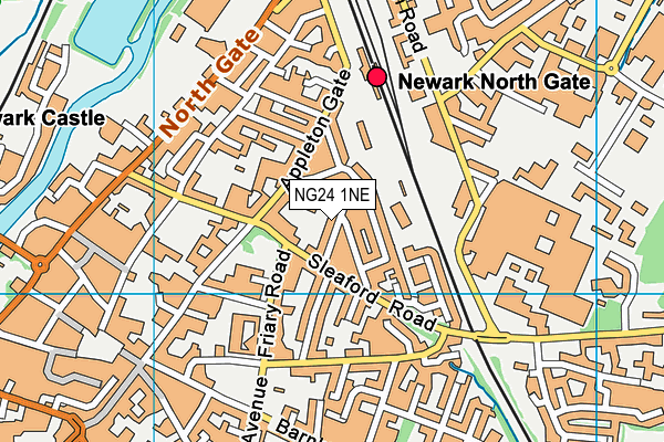 NG24 1NE map - OS VectorMap District (Ordnance Survey) NG24 1NE map - OS VectorMap District (Ordnance Survey)