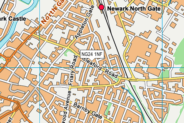NG24 1NF map - OS VectorMap District (Ordnance Survey) NG24 1NF map - OS VectorMap District (Ordnance Survey)