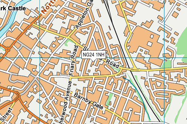 NG24 1NH map - OS VectorMap District (Ordnance Survey) NG24 1NH map - OS VectorMap District (Ordnance Survey)