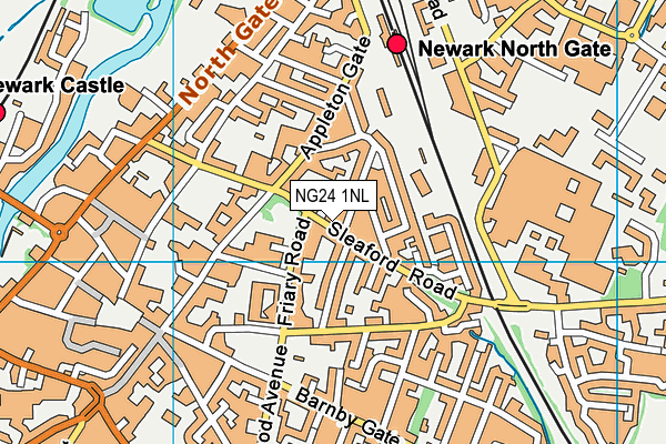 NG24 1NL map - OS VectorMap District (Ordnance Survey) NG24 1NL map - OS VectorMap District (Ordnance Survey)