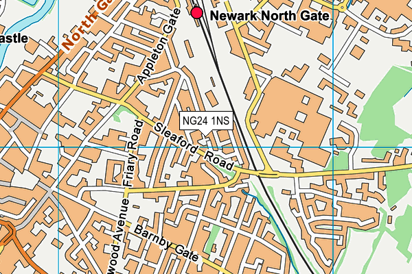 NG24 1NS map - OS VectorMap District (Ordnance Survey) NG24 1NS map - OS VectorMap District (Ordnance Survey)