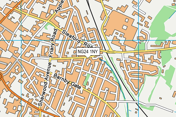 NG24 1NY map - OS VectorMap District (Ordnance Survey) NG24 1NY map - OS VectorMap District (Ordnance Survey)
