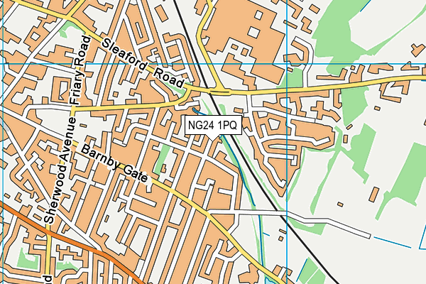 NG24 1PQ map - OS VectorMap District (Ordnance Survey) NG24 1PQ map - OS VectorMap District (Ordnance Survey)