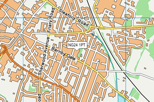 NG24 1PT map - OS VectorMap District (Ordnance Survey) NG24 1PT map - OS VectorMap District (Ordnance Survey)