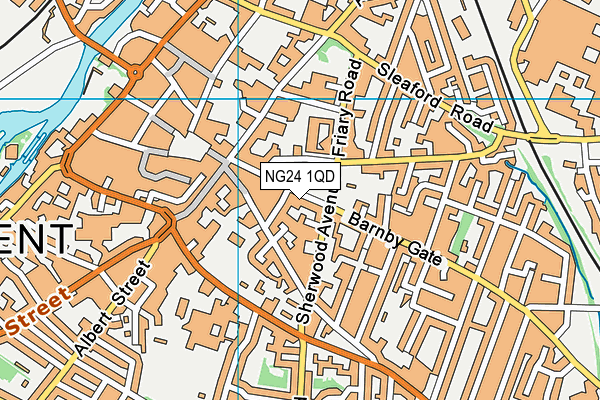 NG24 1QD map - OS VectorMap District (Ordnance Survey) NG24 1QD map - OS VectorMap District (Ordnance Survey)