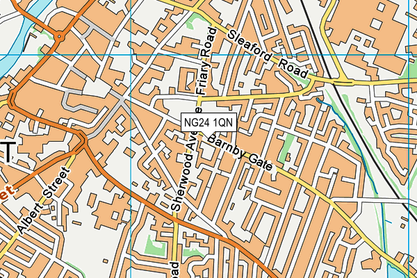 NG24 1QN map - OS VectorMap District (Ordnance Survey) NG24 1QN map - OS VectorMap District (Ordnance Survey)