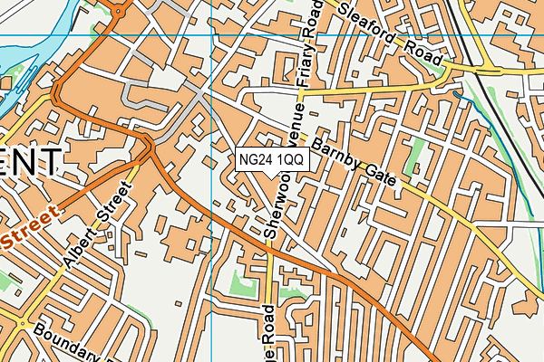 NG24 1QQ map - OS VectorMap District (Ordnance Survey) NG24 1QQ map - OS VectorMap District (Ordnance Survey)