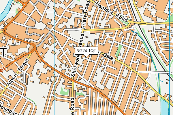 NG24 1QT map - OS VectorMap District (Ordnance Survey) NG24 1QT map - OS VectorMap District (Ordnance Survey)