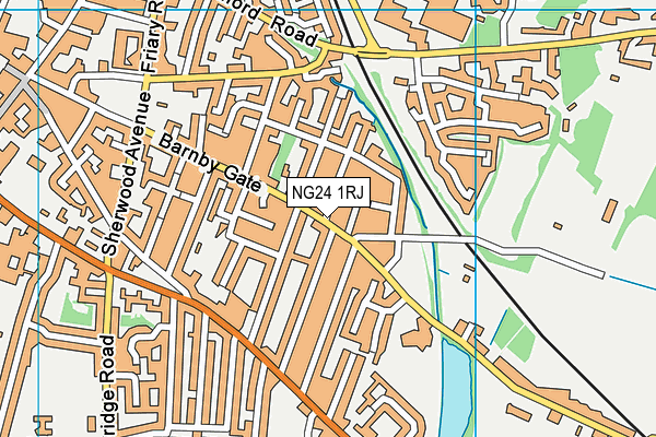 NG24 1RJ map - OS VectorMap District (Ordnance Survey) NG24 1RJ map - OS VectorMap District (Ordnance Survey)