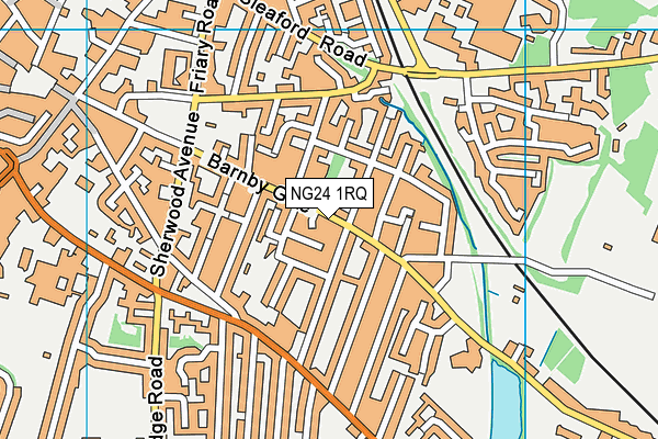 NG24 1RQ map - OS VectorMap District (Ordnance Survey) NG24 1RQ map - OS VectorMap District (Ordnance Survey)