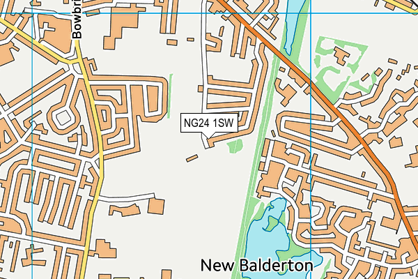 NG24 1SW map - OS VectorMap District (Ordnance Survey) NG24 1SW map - OS VectorMap District (Ordnance Survey)