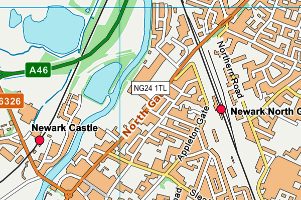 NG24 1TL map - OS VectorMap District (Ordnance Survey) NG24 1TL map - OS VectorMap District (Ordnance Survey)