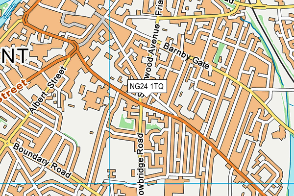 NG24 1TQ map - OS VectorMap District (Ordnance Survey) NG24 1TQ map - OS VectorMap District (Ordnance Survey)