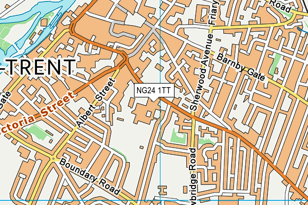 NG24 1TT map - OS VectorMap District (Ordnance Survey) NG24 1TT map - OS VectorMap District (Ordnance Survey)