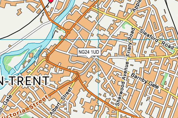 NG24 1UD map - OS VectorMap District (Ordnance Survey) NG24 1UD map - OS VectorMap District (Ordnance Survey)