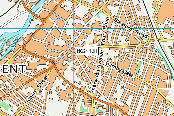 NG24 1UH map - OS VectorMap District (Ordnance Survey) NG24 1UH map - OS VectorMap District (Ordnance Survey)