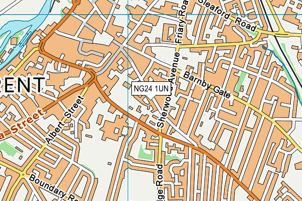 NG24 1UN map - OS VectorMap District (Ordnance Survey) NG24 1UN map - OS VectorMap District (Ordnance Survey)