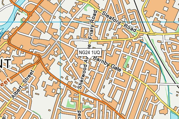 NG24 1UQ map - OS VectorMap District (Ordnance Survey) NG24 1UQ map - OS VectorMap District (Ordnance Survey)
